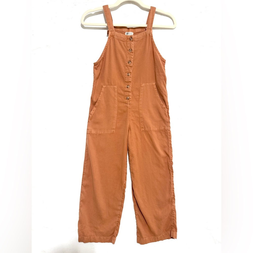 Billabong Rust Jumpsuit Slim Fit Overalls Cropped XS Small